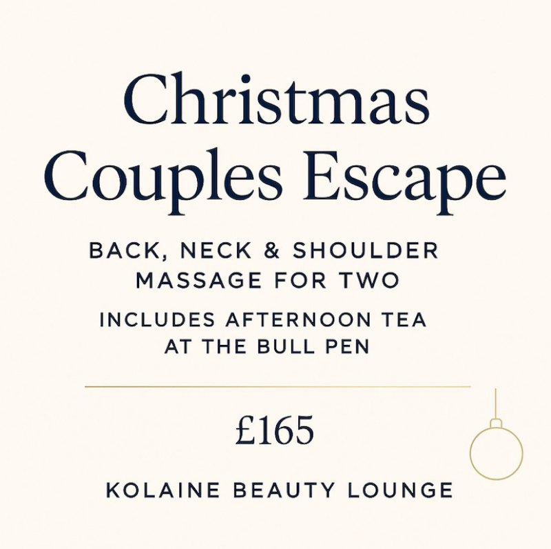 Christmas Couples Escape- BNS Massage for two inc afternoon tea