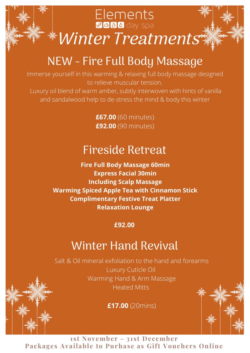 Fireside Retreat Spa Package