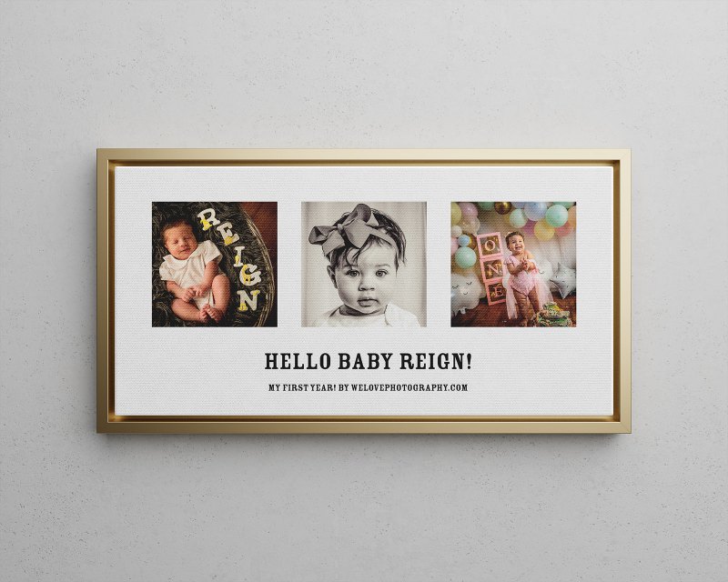 Baby's First Year! Gift Experience Voucher: 3 Studio Photoshoots + 30 Digitals